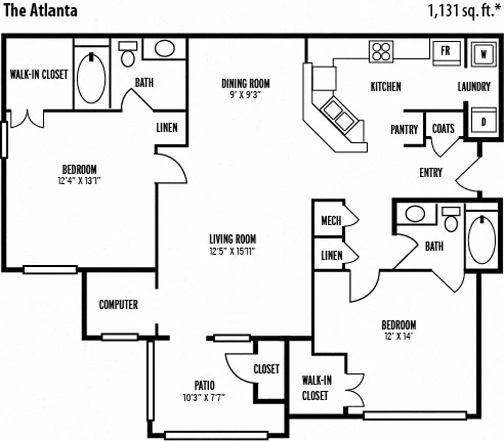 The Atlanta floor plan